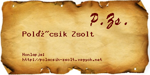 Polácsik Zsolt névjegykártya